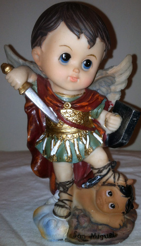 (image for) St. Michael (Archangel Miguel) 5" "Baby Saint" Statue
