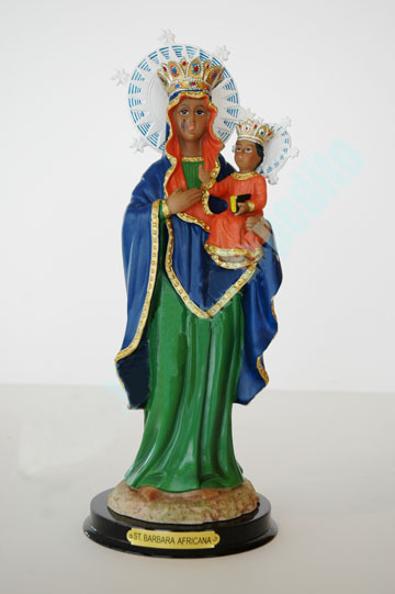 Santa Barbara Africana (blue/green) 12" Statue