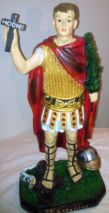 (image for) St. Expedite (San Expedito) 12" Statue