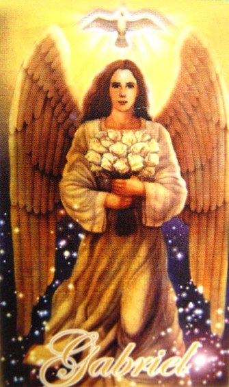 (image for) St. Gabriel Archangel Chromolith - Click Image to Close