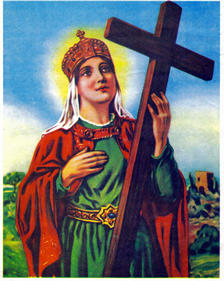 (image for) St. Helen of the Cross (Santa Elena) Chromolith
