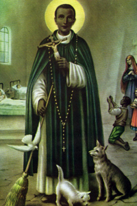 (image for) St. Martin de Porres Chromolith (Vertical) (Mexican)