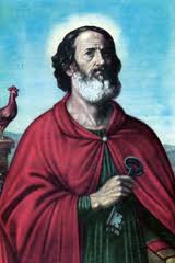 (image for) St. Peter (San Pedro) Chromolith (Mexican)