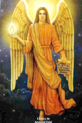St. Uriel (Auriel) Archangel Chromolith